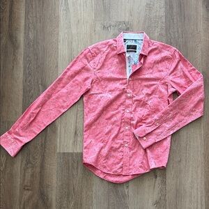 Men's Coral Paisley Shirt